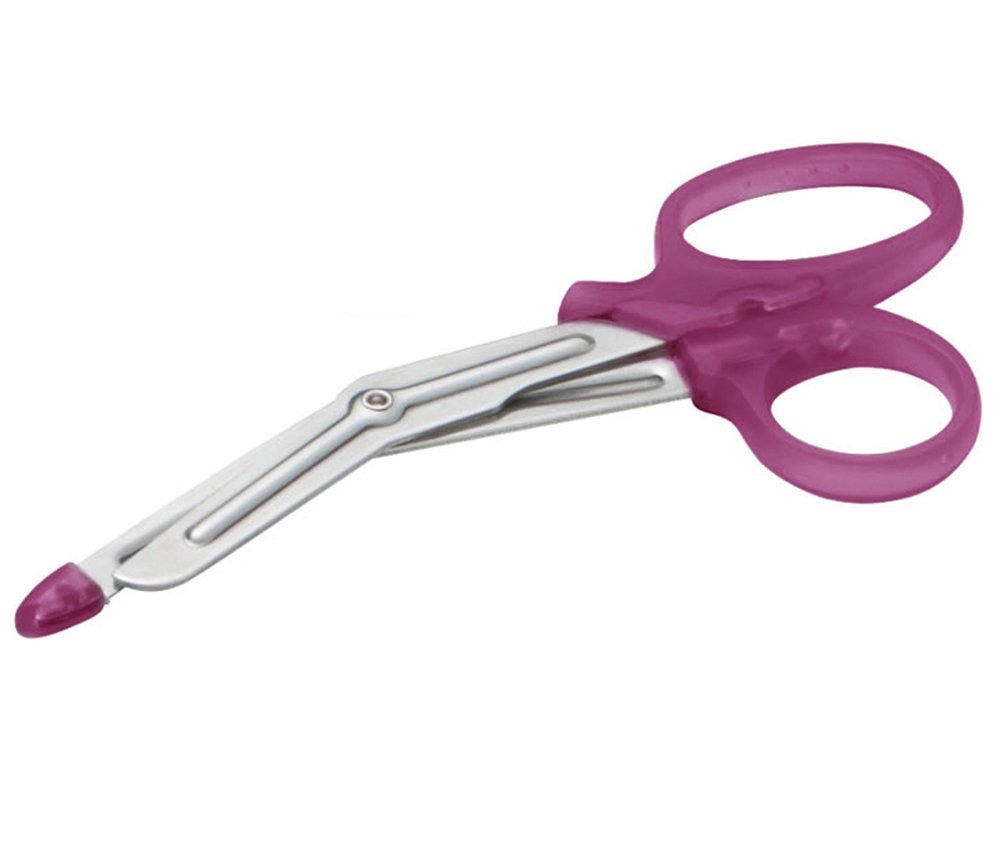 Scissors Bandage Utility Shear Minimedicut Magenta Nurse 5-1/2 Inch Length Stainless Steel / Polypropylene NonSterile Finger Ring Handle Angled Blunt Tip by American Diagnostic Corporation  ID 321M